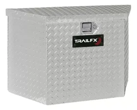 TrailFX Trailer Tongue Sgl Lid Dia Tread Bright Pol 16 Gauge Alum 34x18x21